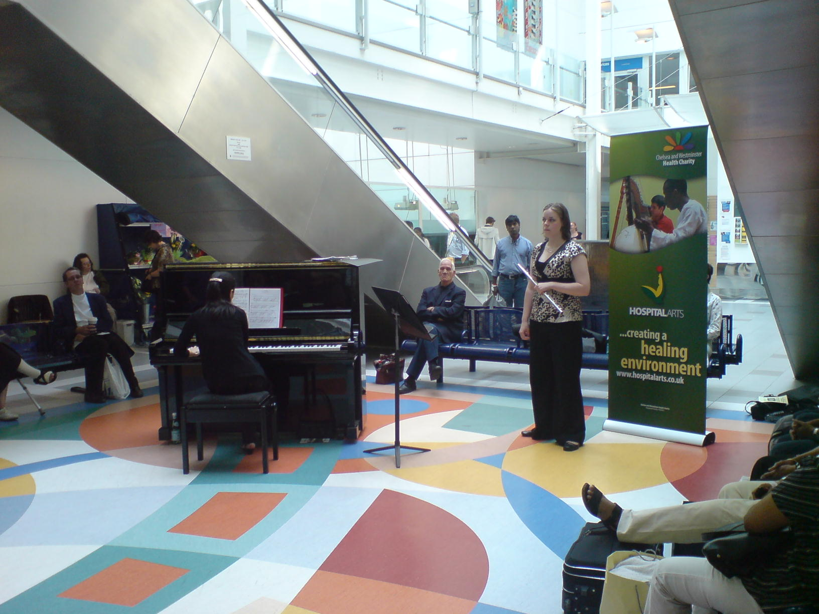 Performing at Chelsea and Westminister Hospital